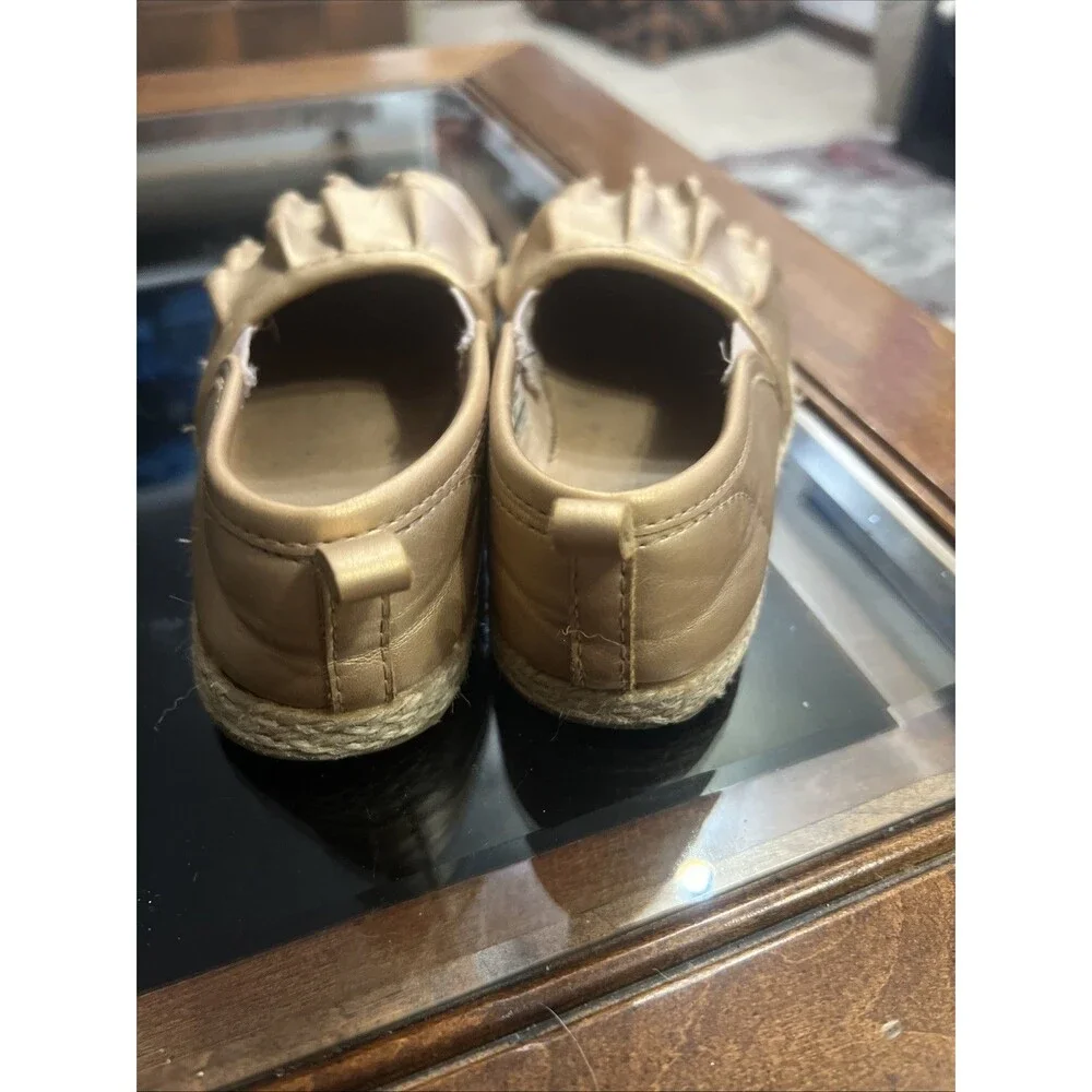 OshKosh B'Gosh Kids BELLE Girl's Size 9 Rose‎ Gold Espadrille Flat Loafer